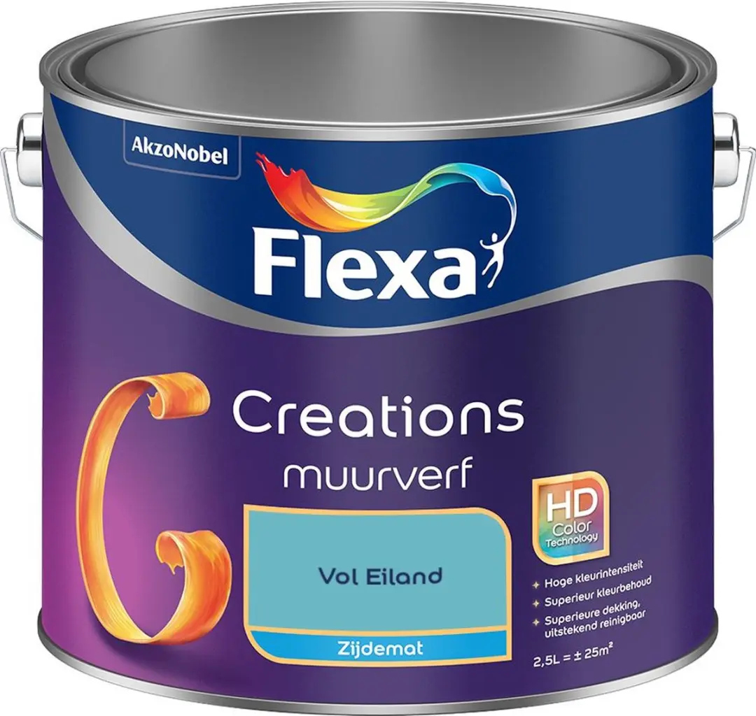 Flexa Creations Muurverf Zijdemat Vol Eiland 2,5L