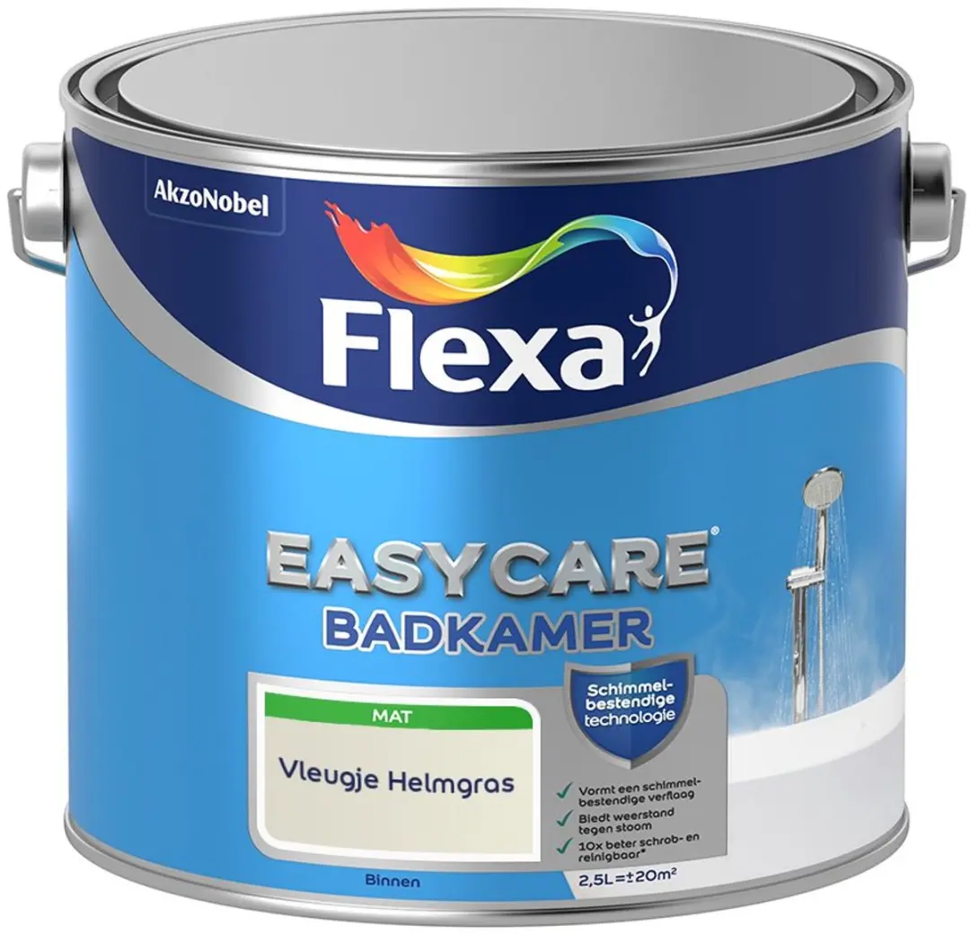 Flexa Easycare Badkamer Vleugje Helmgras Mengverf 2,5L