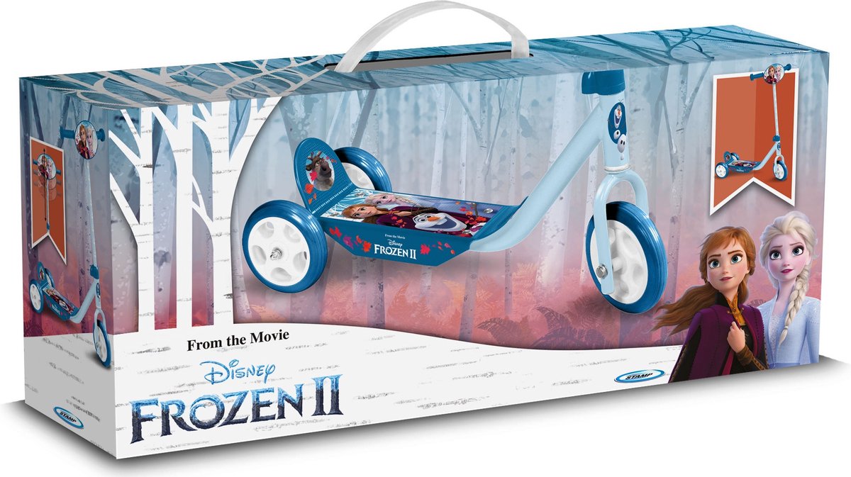 Disney Frozen 3-wiel Kinderstep Vrijloop Meisjes Blauw/lichtblauw