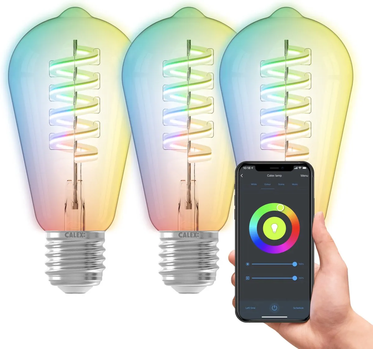 Calex Slimme LED Lamp E27 RGBW 5W