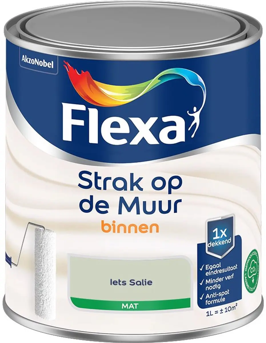 Flexa Strak Op De Muur Binnen Mat Mengverf 1L