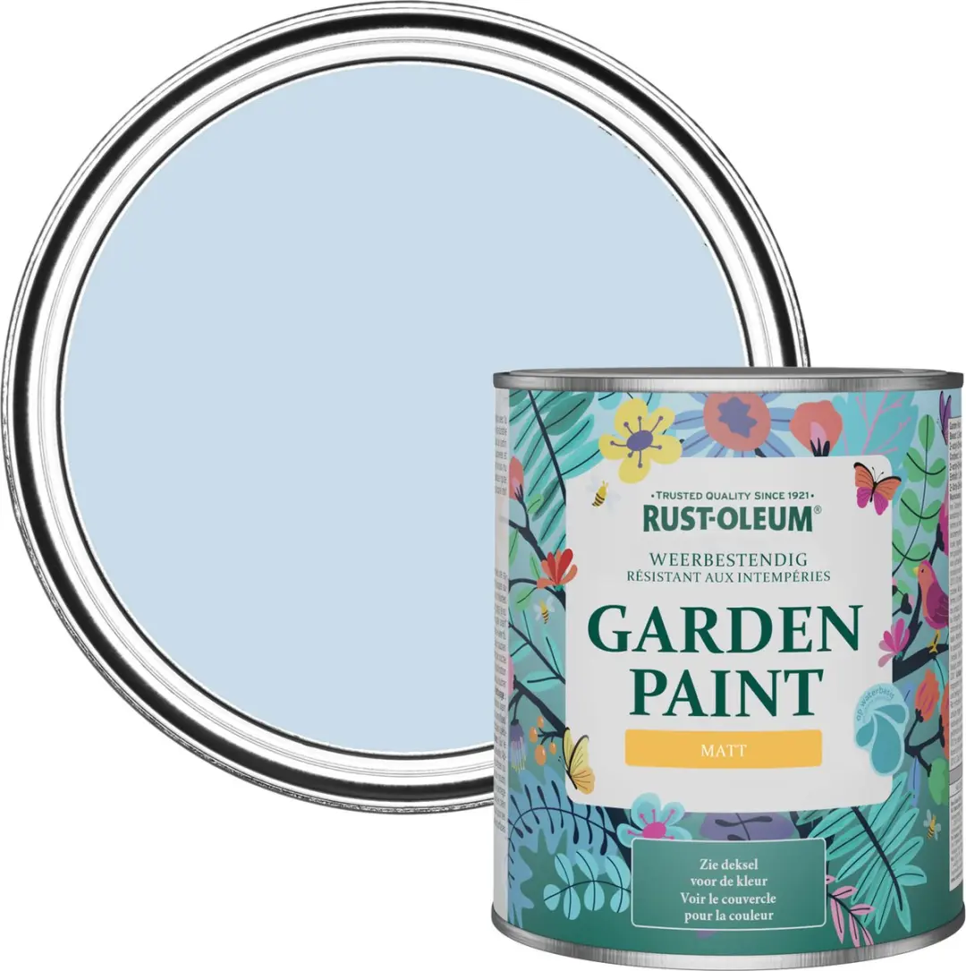 Rust-Oleum Tuinverf Lichtblauw Matt 750ml