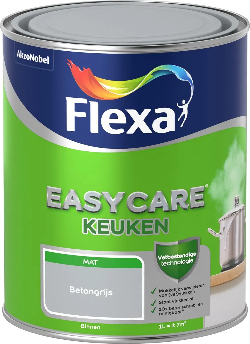 Flexa Easycare Keukenverf Betongrijs 1L