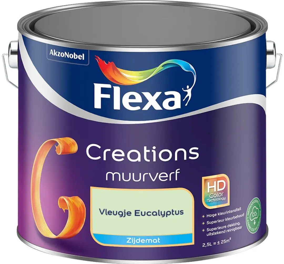Flexa Creations Muurverf Zijdemat Vleugje Eucalyptus 2,5L
