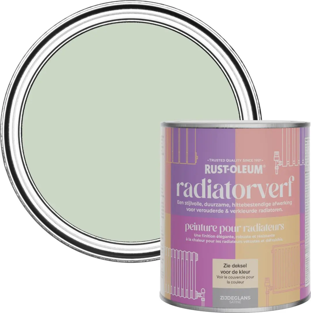 Rust-Oleum Groen Radiatorverf Zijdeglans 750ml