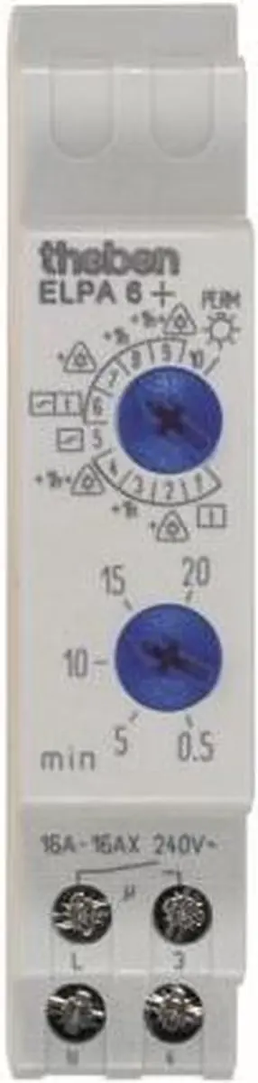 Theben ELPA 6 plus Elektronische Trappenhuistimer 300W - Wit