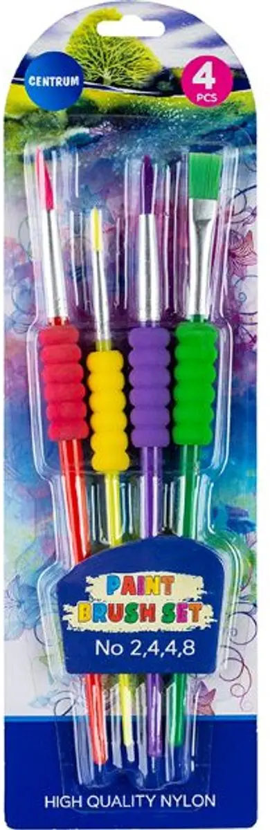 Centrum Schilderpenselen Set 4 Stuks