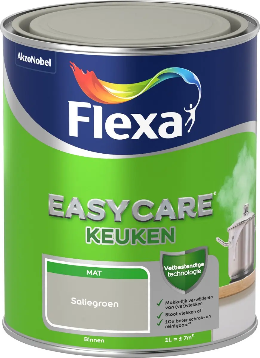 Flexa Easycare Keukenverf Saliegroen 1L