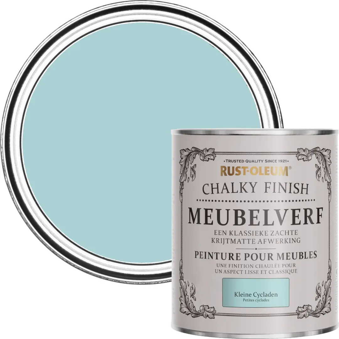 Rust-Oleum Blauw Chalky Finish Meubelverf 750ml