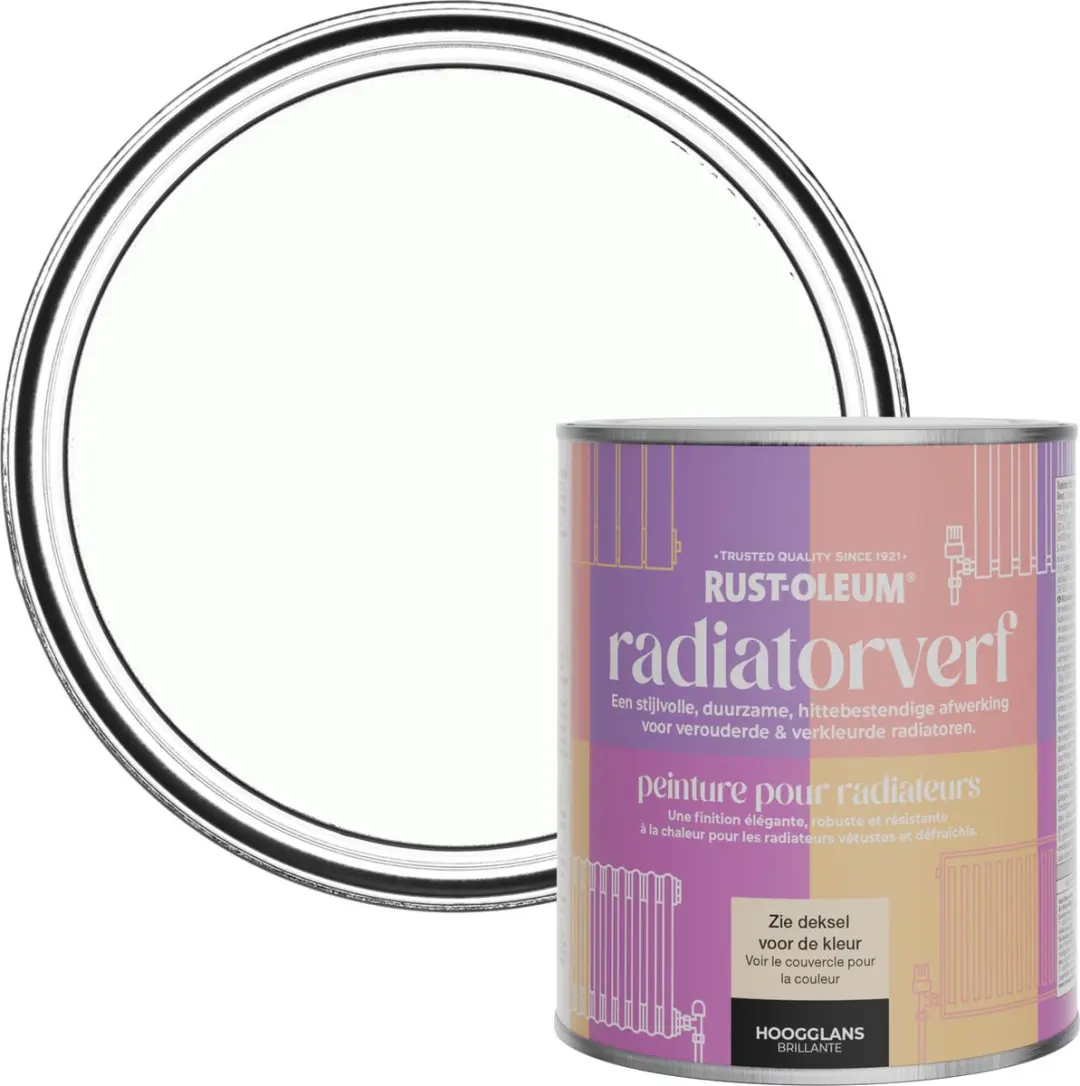Rust-Oleum Radiatorverf Gebroken Wit Hoogglans 750ml