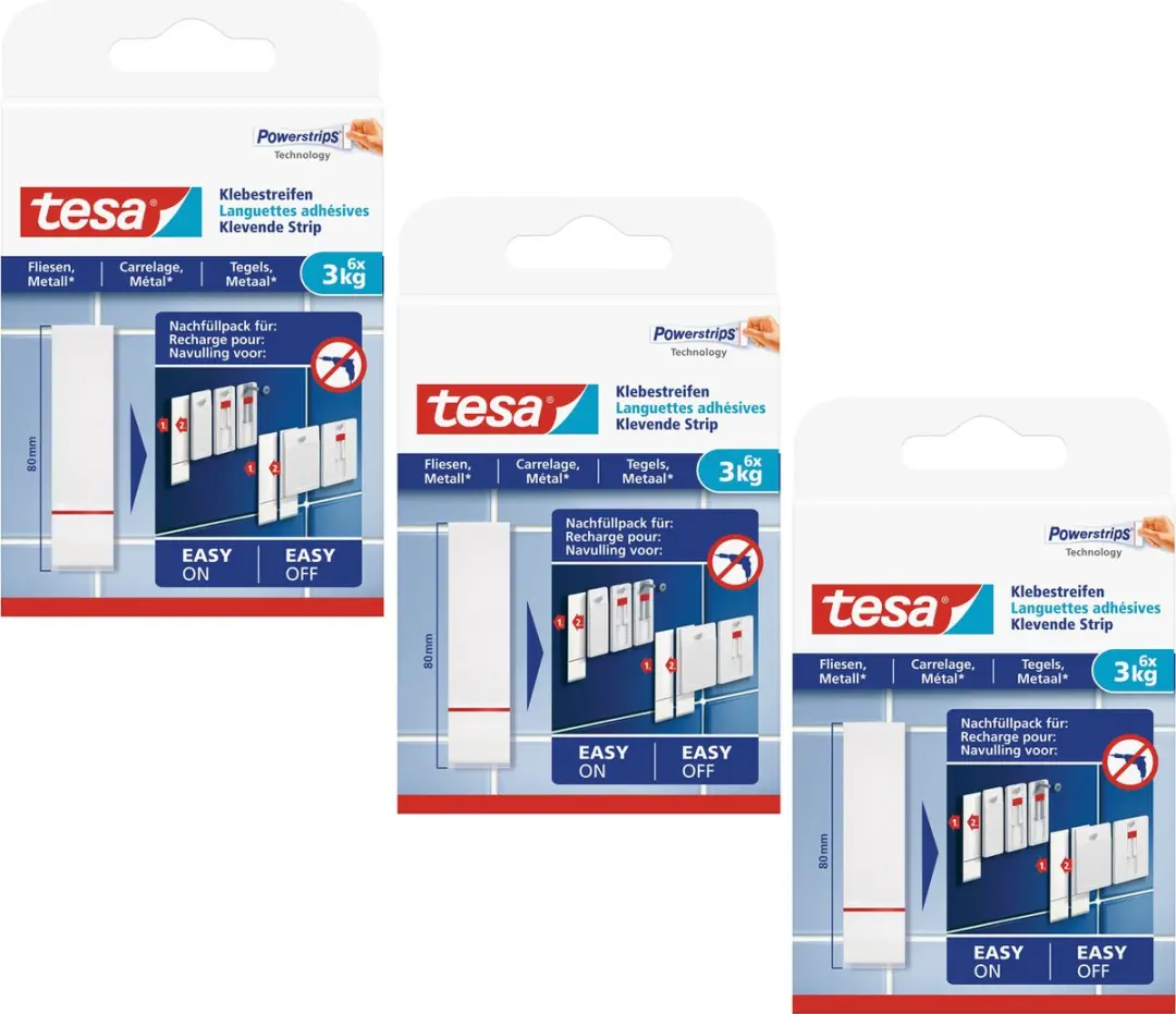 Tesa Powerstrips Dubbelzijdig 18 Stuks