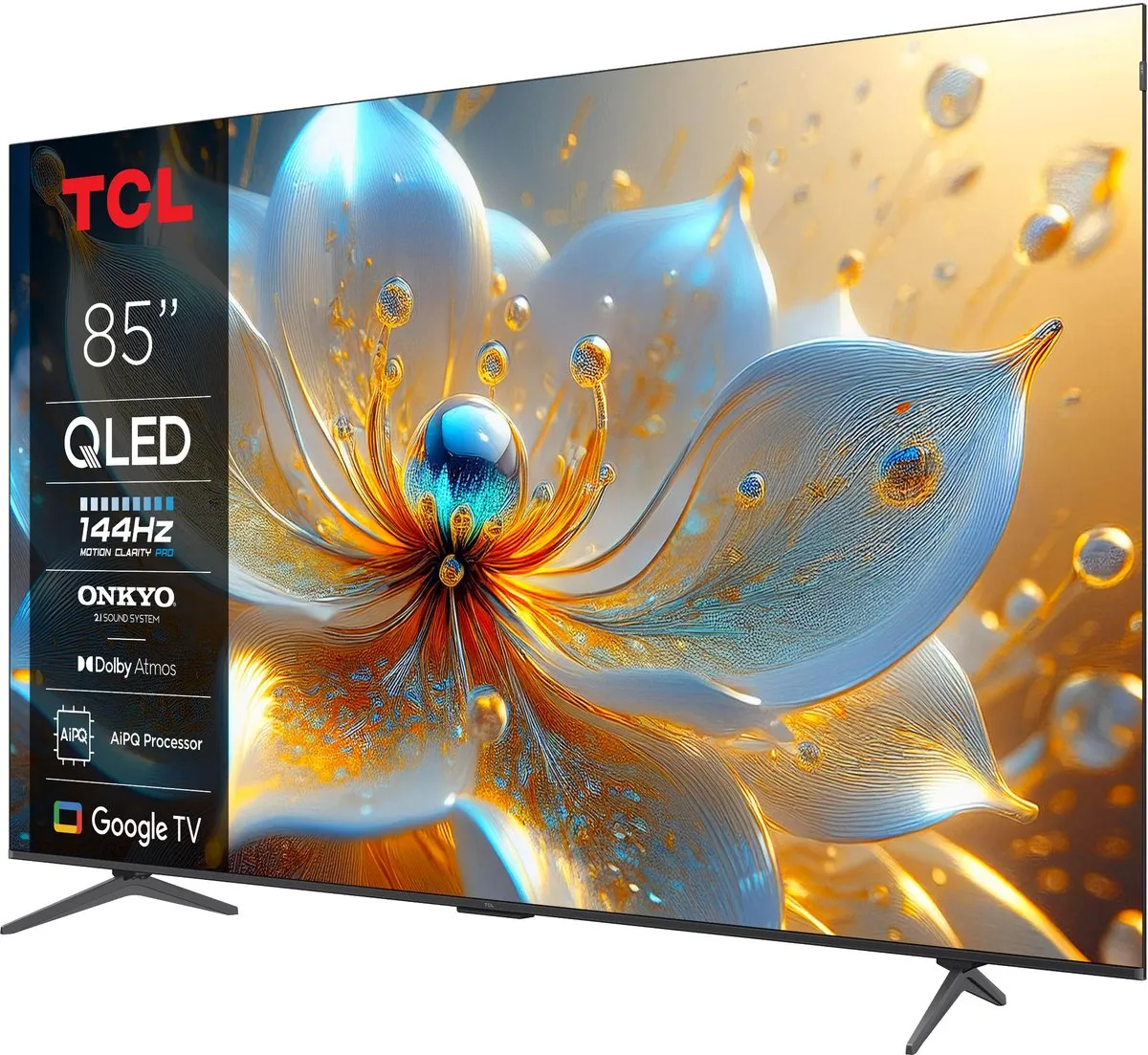 TCL 85T8C 85 inch QLED TV - 4K 144Hz - Zwart