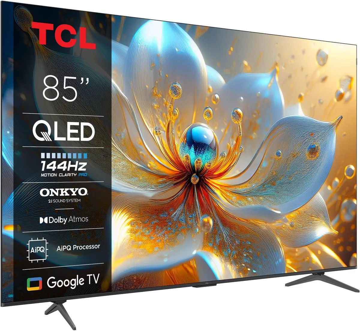 TCL 85T8C 85 inch QLED TV - 4K 144Hz - Zwart