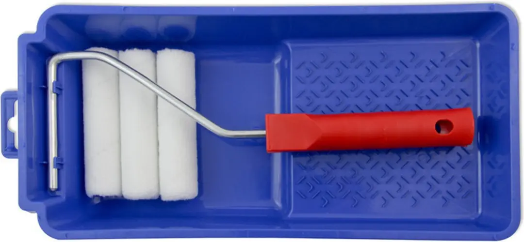 VEBA Lakroller Set 10cm - met verfbak en beugel - Multi