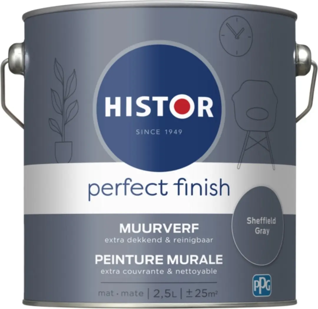Histor Perfect Finish Muurverf Mat 2.5L