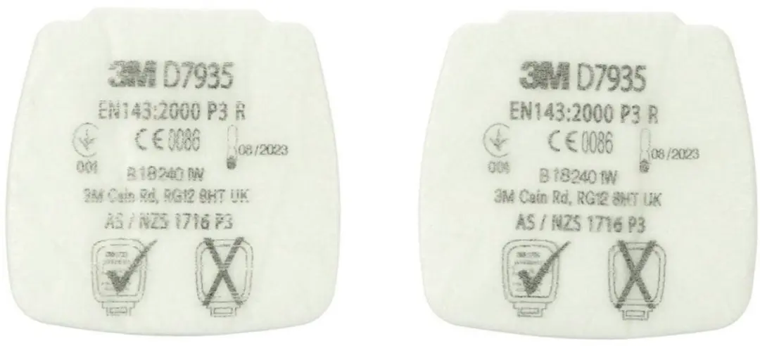 3M Secure Click D7935 P3 Partikelfilter - 4 Stuks