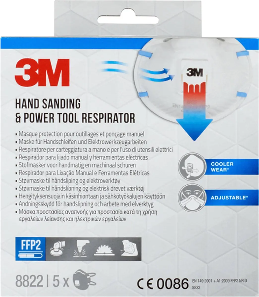 3M Cool Flow FFP2 Stofmasker - 5 Stuks