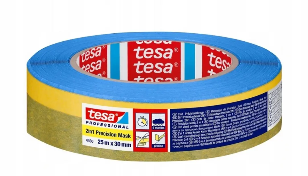 Tesa Dubbellaagse Schilder- en Afplaktape 25m x 30mm