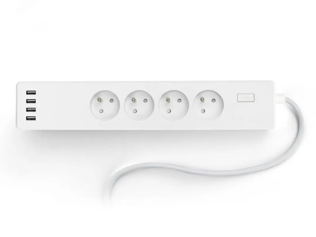 Caliber HWP302FU Slimme Stekkerdoos - 4x USB + 4x Type E - App/Bediening