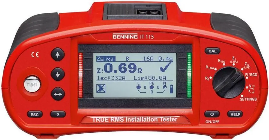 Benning IT 115 Installatietester Kalibratie (ISO) VDE-norm 0100, 0105