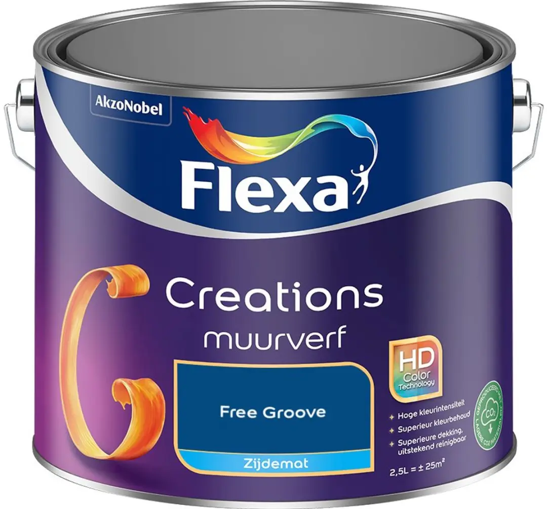 Flexa Creations Muurverf Zijdemat Free Groove 2,5L