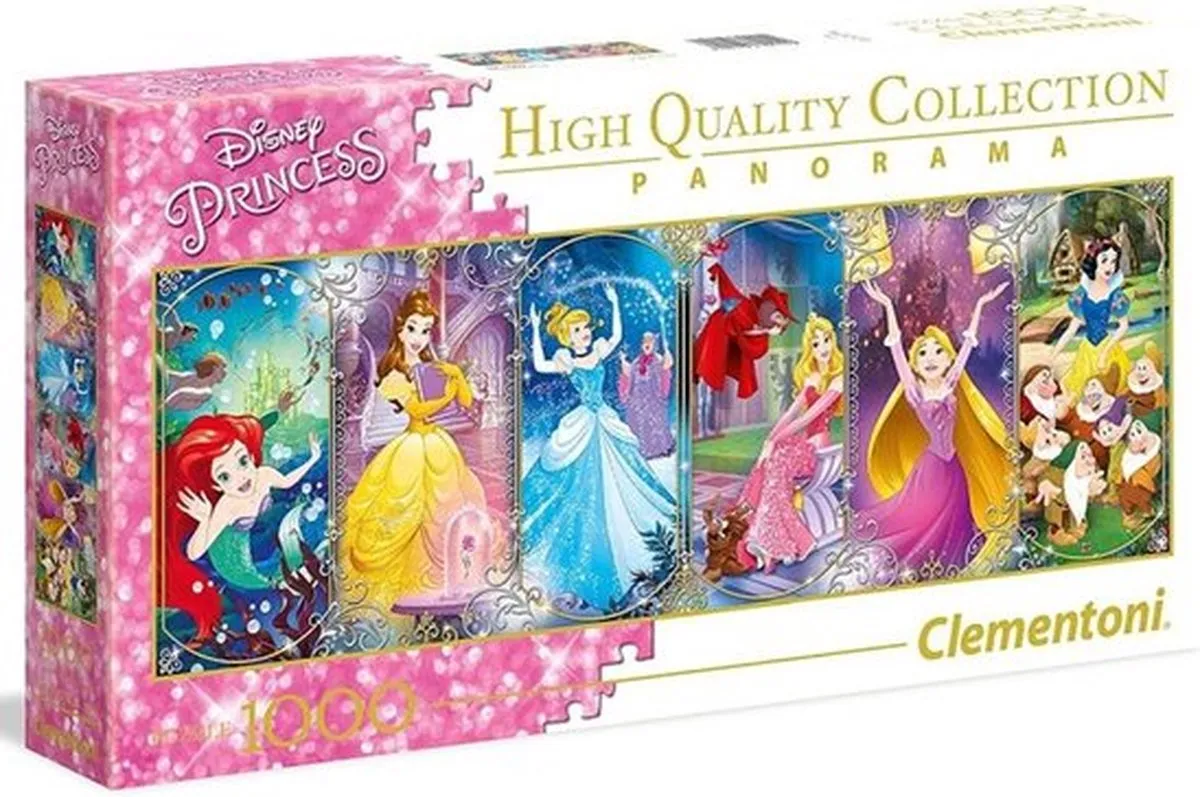 Clementoni Princess Panorama Puzzel 1000 Stuks - Multi kleur