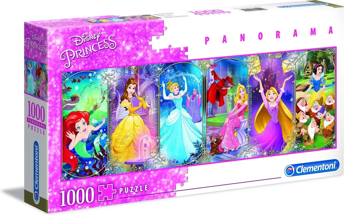 Clementoni Princess Panorama Puzzel 1000 Stuks