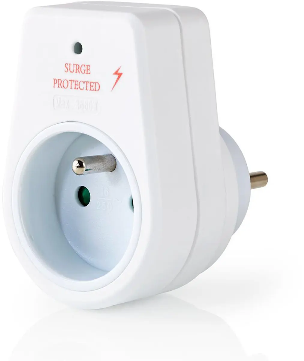 Nedis Stekkerdoos 1-weg 3680W Type E - Wit
