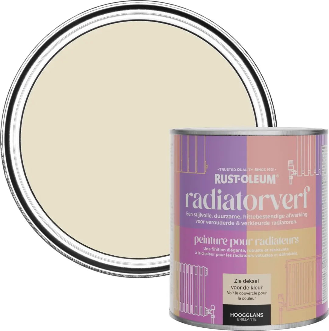 Rust-Oleum Beige Radiatorverf Hoogglans Longsands Strand 750ml