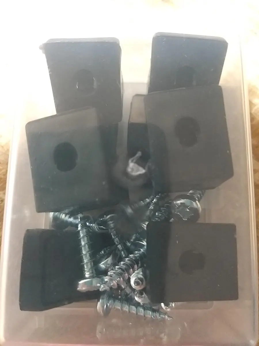 Deltafix Mini Kastverbinder - 8 Stuks - Zwart
