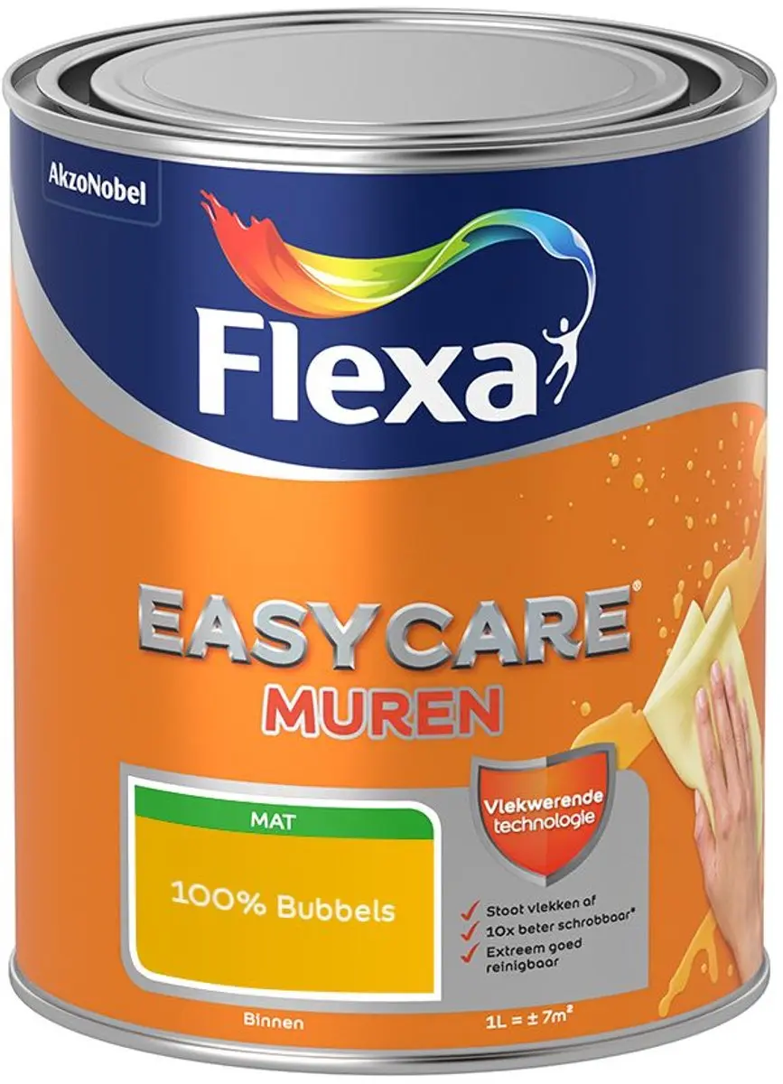 Flexa Easycare Muren Mengverf 100% Bubbels 1L