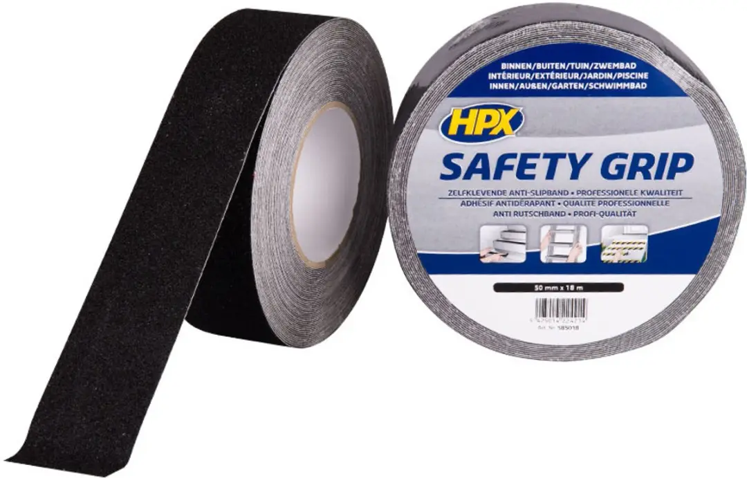 HPX Antislip Tape 50mm x 18m - Zwart