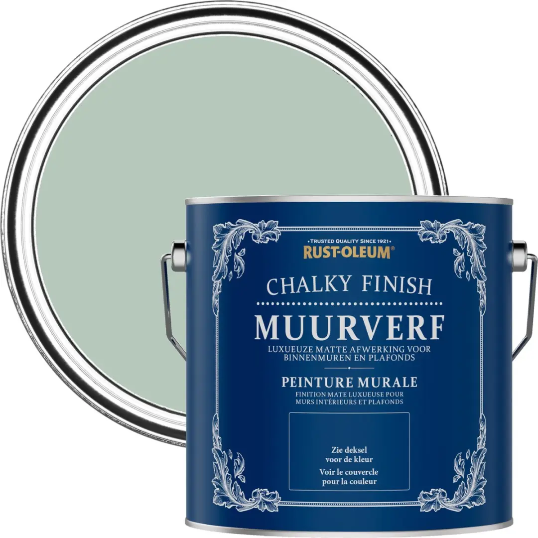 Rust-Oleum Groen Chalky Finish Muurverf 2,5L
