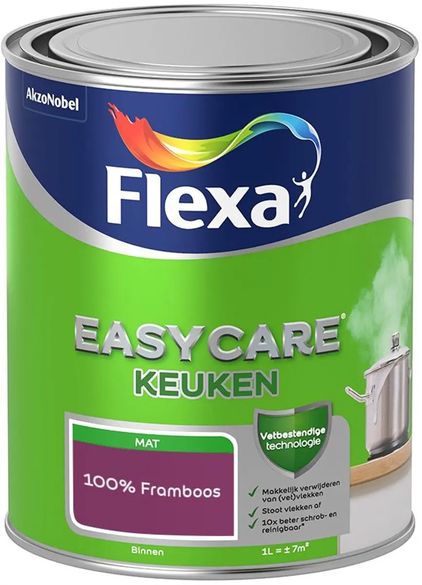 Flexa Easycare Keukenverf 100% Framboos 1L