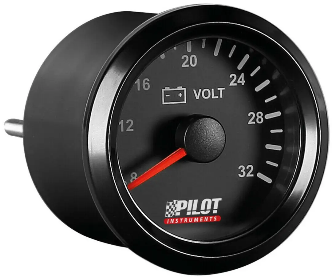 Lampa Zwarte Analoge Voltmeter 52mm