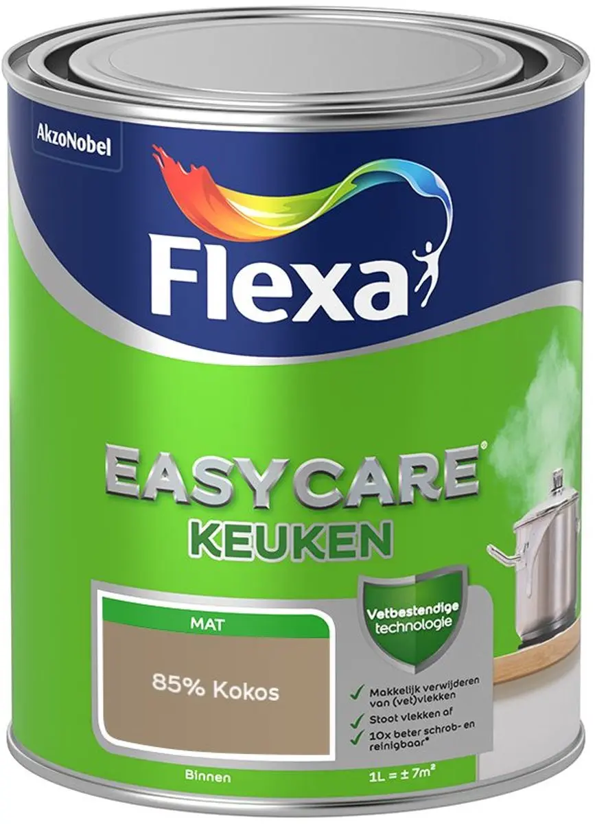 Flexa Easycare Keuken Mengverf 85% Kokos - 1L