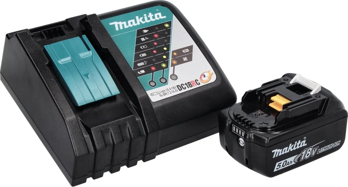 Makita DCC500RT1 Accu-Diamantslijper 18V 125mm - 5.0Ah Accu