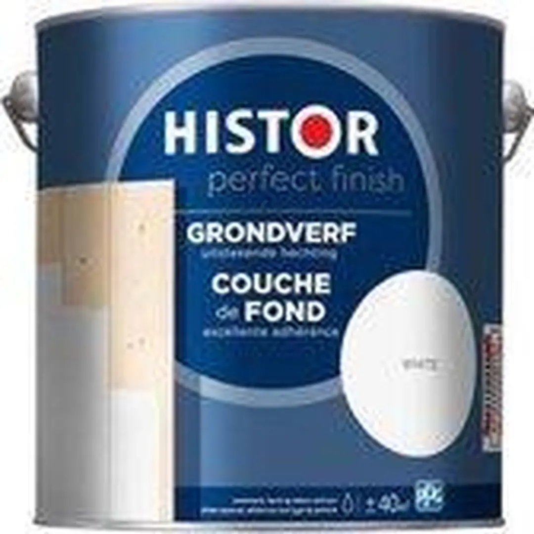 Histor Perfect Finish Grondverf 250ml - Grijs-Wit