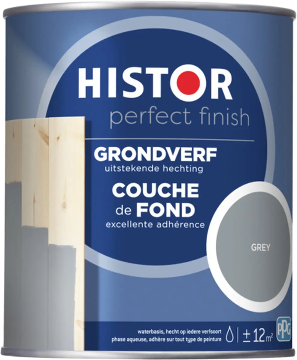 Histor Perfect Finish Grondverf 250ml - Grijs-Wit