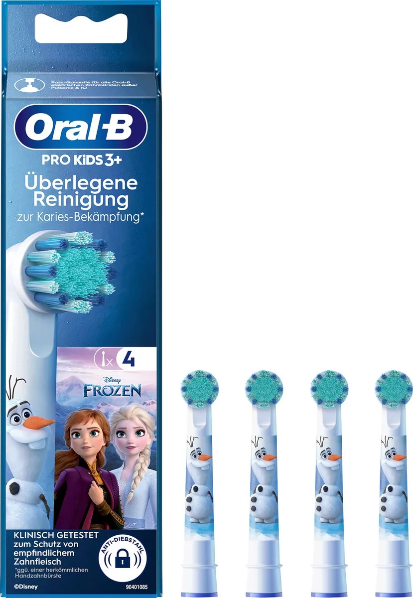 Oral-B Kinder Frozen PRO Opzetborstels 4 Stuks - Melkgebit