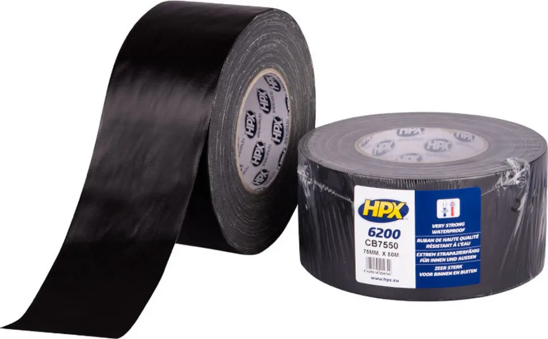 HPX Pantsertape 100mm x 50m - Zwart