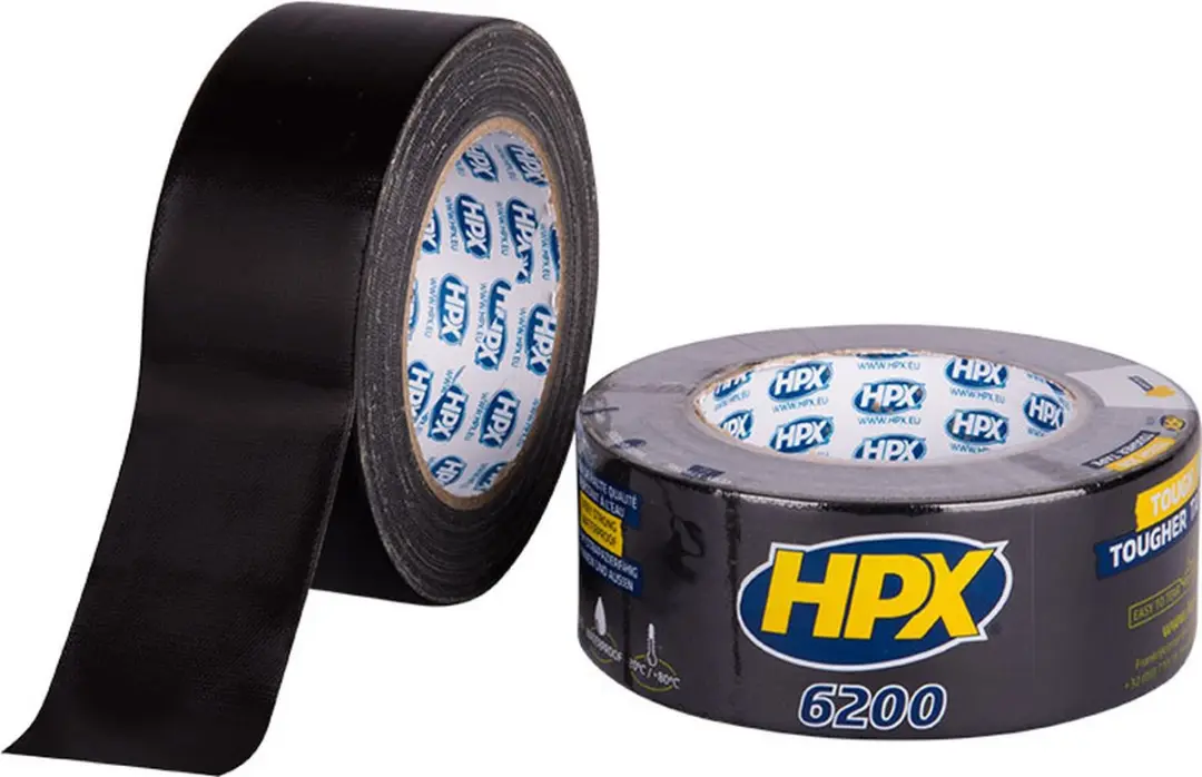 HPX Pantsertape 100mm x 50m - Zwart
