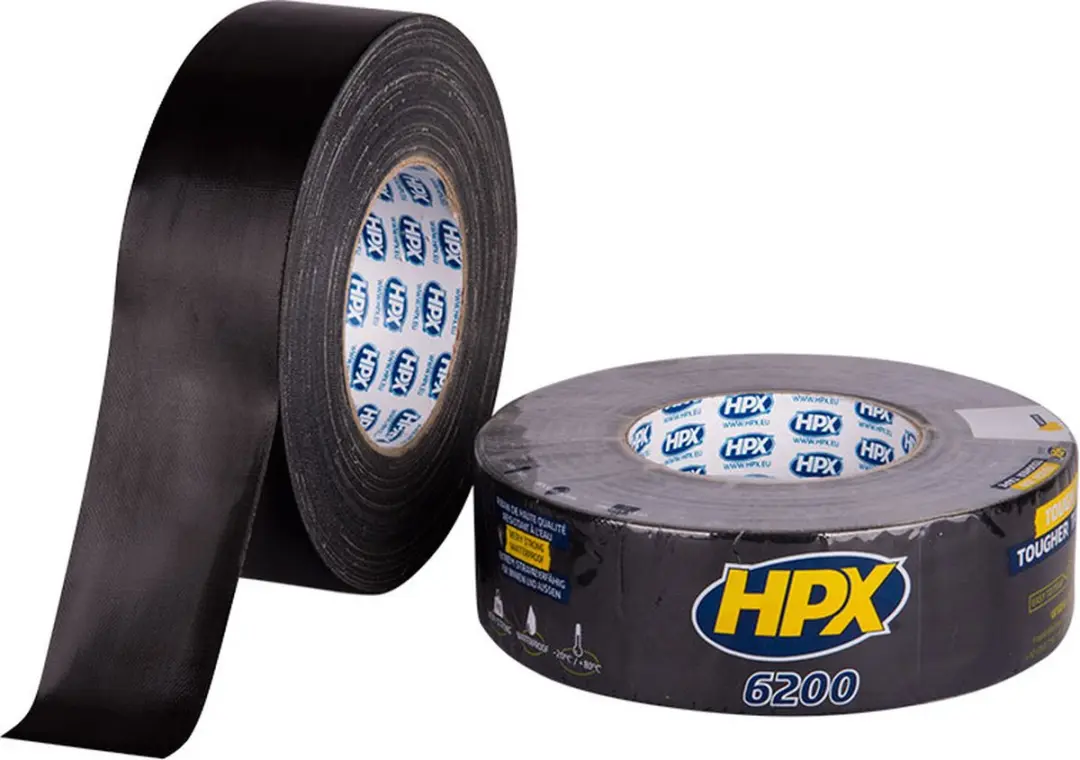 HPX Pantsertape 100mm x 50m - Zwart