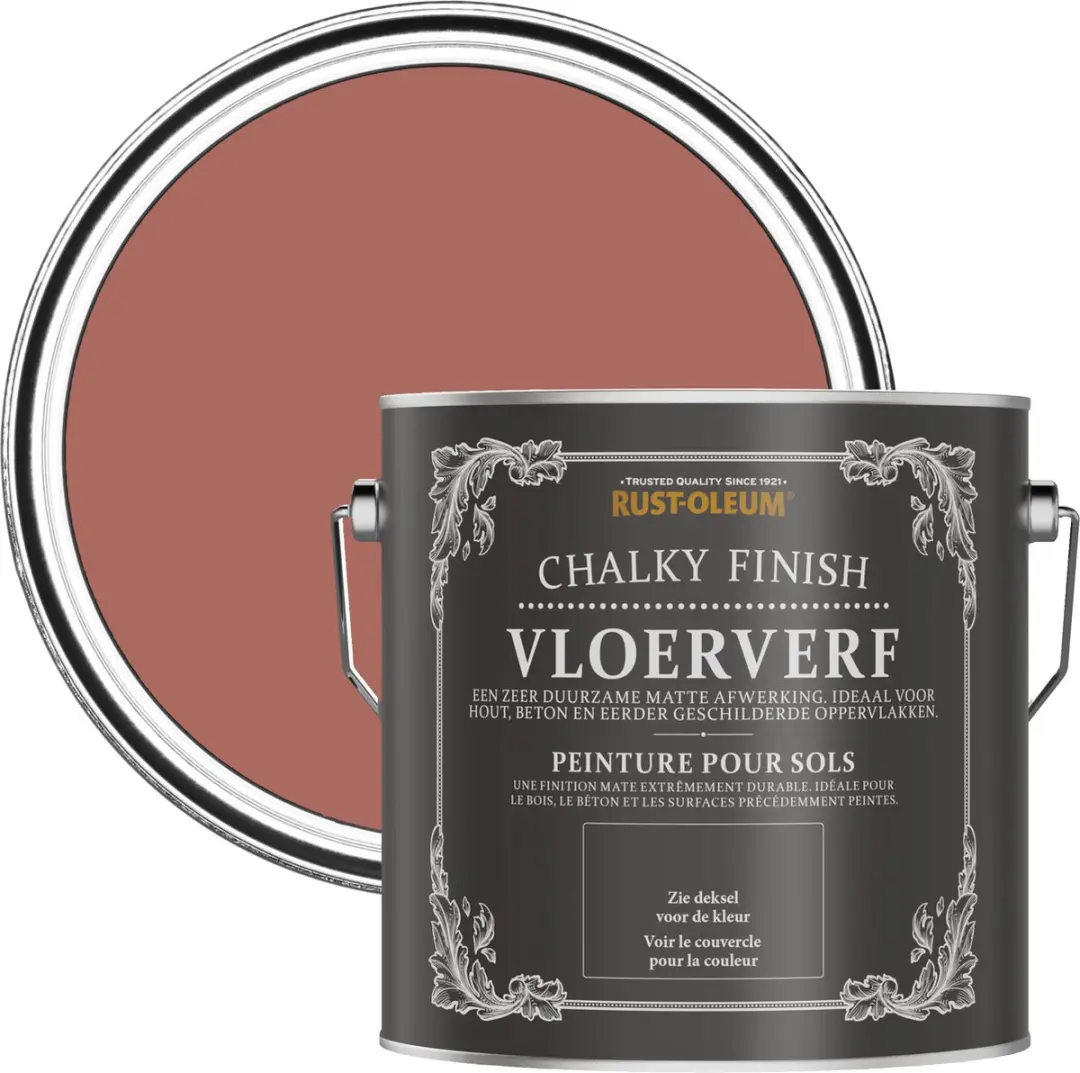 Rust-Oleum Rood Vloerverf Zalm 2,5L