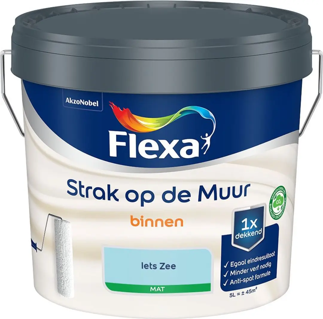 Flexa Strak Op De Muur Binnen Mat Iets Zee Mengverf 5L