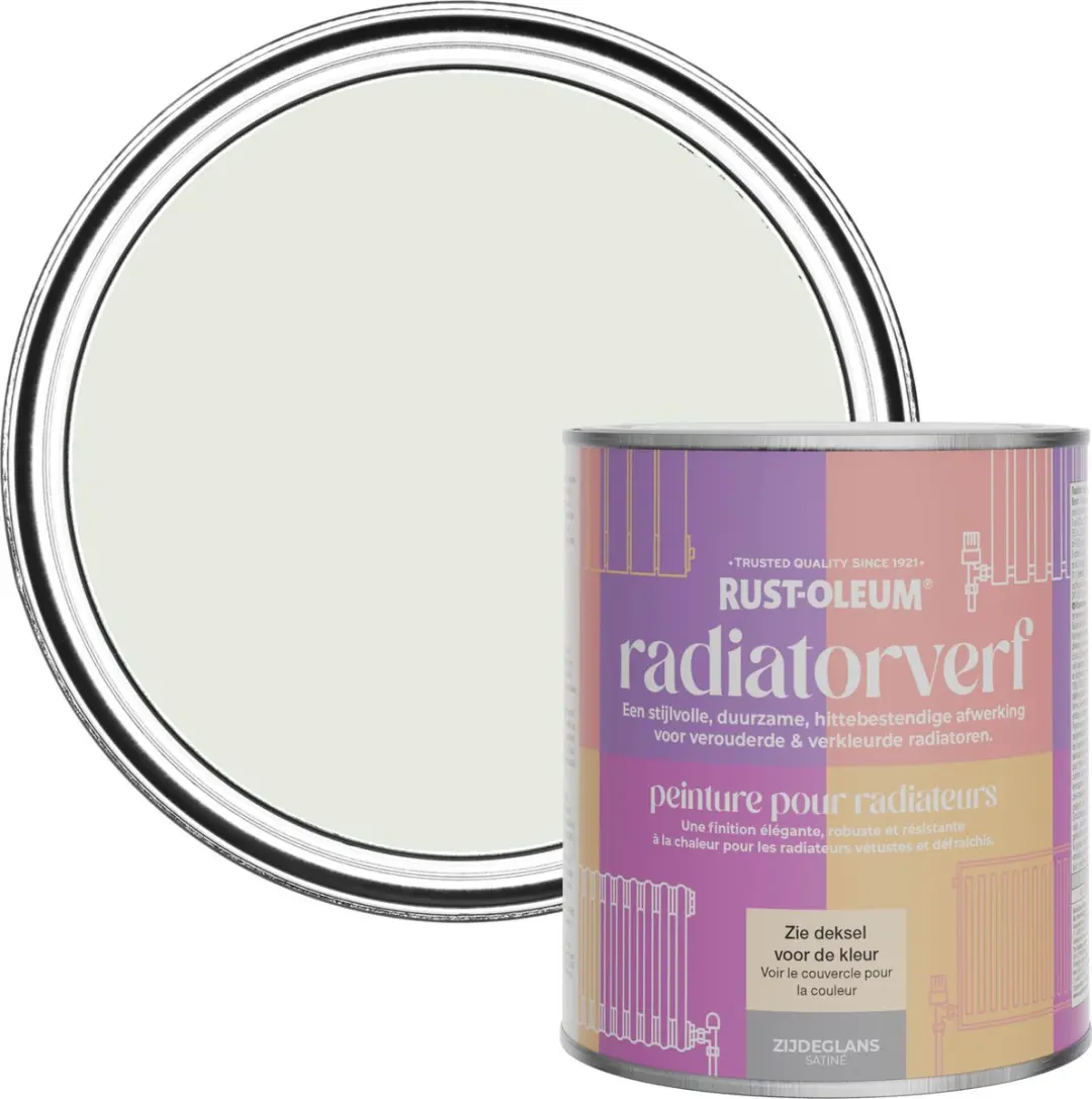 Rust-Oleum Groen Radiatorverf Zijdeglans Saliemist 750ml
