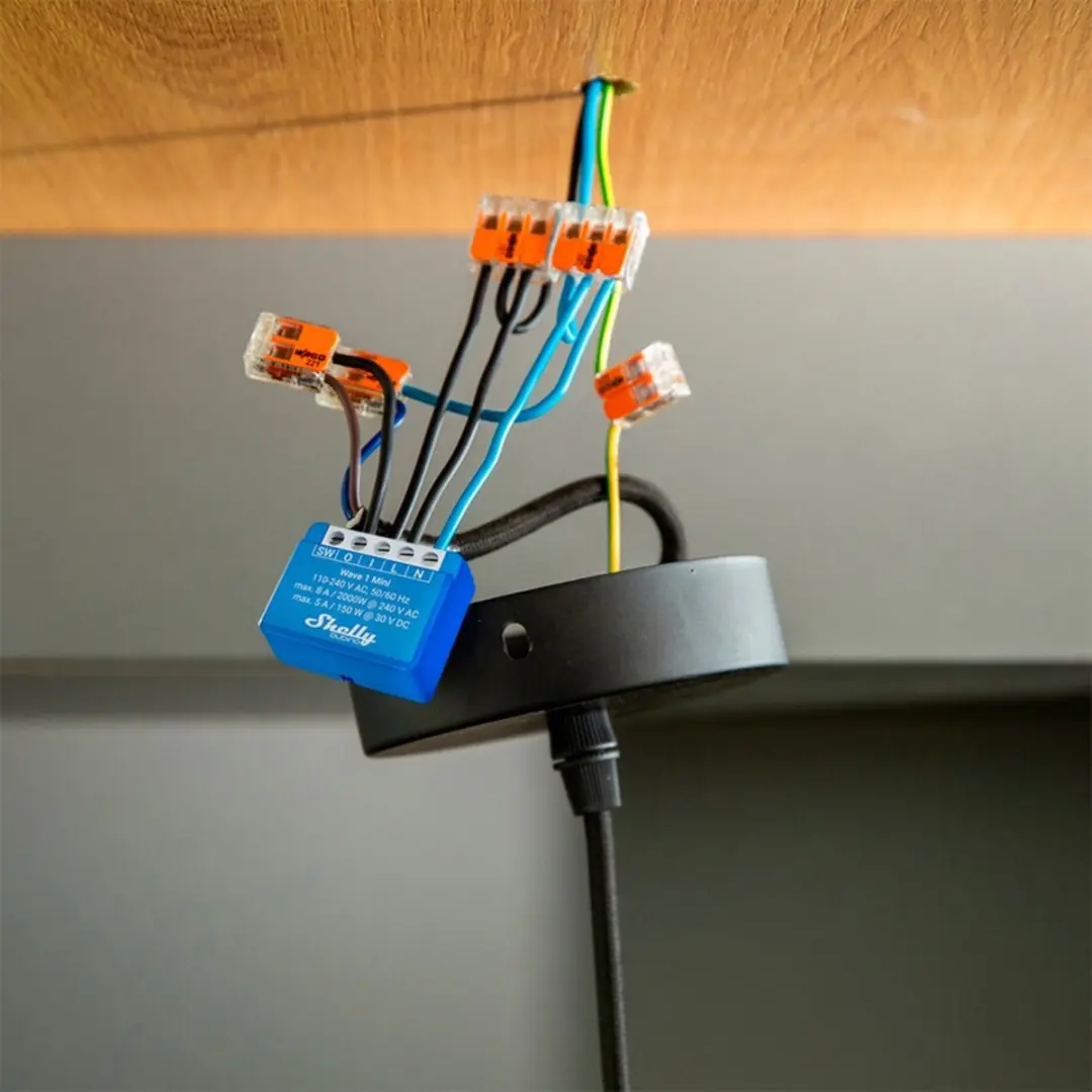 Shelly Qubino Wave 1 Mini Z-Wave Schakelactor - Blauw