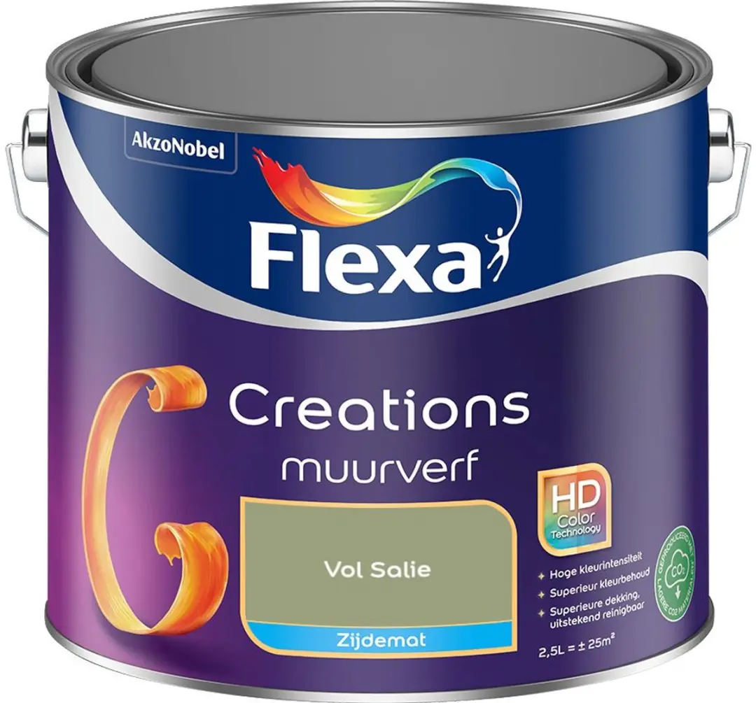 Flexa Creations Muurverf Zijdemat Vol Salie 2,5L