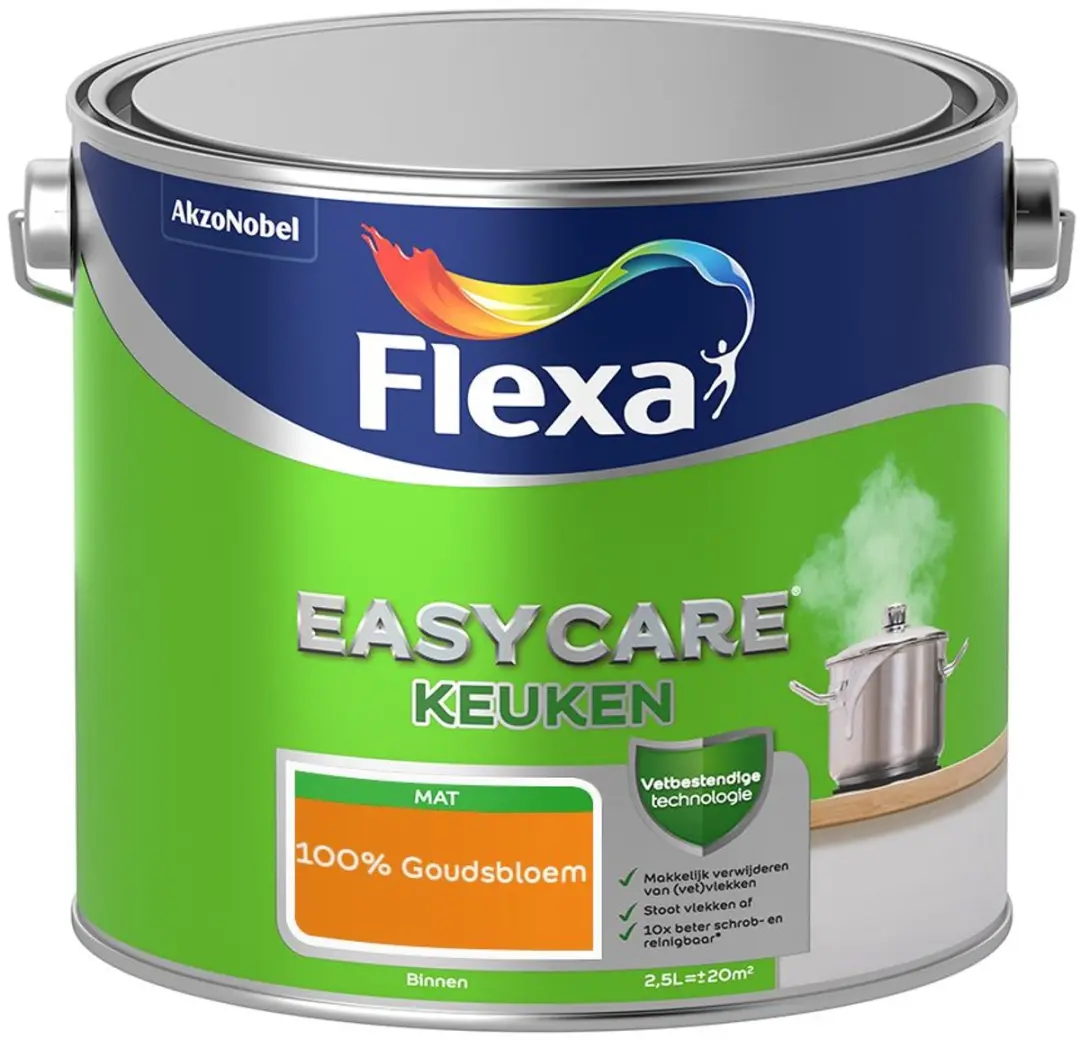 Flexa Easycare Keukenverf 100% Goudsbloem - 2,5L