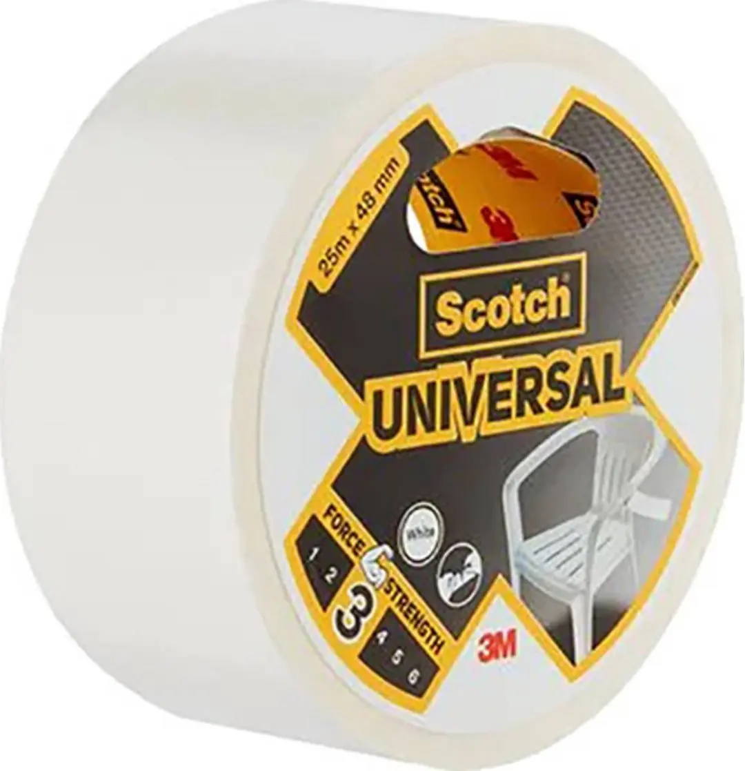 3M 4101 Textieltape Wit 25m x 48mm
